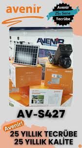 Avenir AV-S427 3Mp+3Mp = 6MP ve 2 Kameralı Solar PTZ 4G Sim Kartlı Güneş Enerjili Kamera