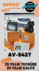 Avenir AV-S427 3Mp+3Mp = 6MP ve 2 Kameralı Solar PTZ 4G Sim Kartlı Güneş Enerjili Kamera