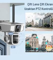 CENOVA CN-201-10X ZOOMLU 4GLİ VE WİFİ ÖZELIKLI ÇIFT KAMERALI