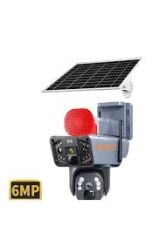 Avenir AV-S427 3mp+3mp = 6mp ve 2 Kameralı Solar Ptz 4g Sim Kart