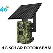 8 MP Full HD 4G Solar Sim Kartlı IR IP cepten canlı kayıt izleme Fotokapan Kamera