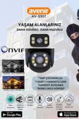 Avenir AV-S307 2 Kameralı Wifi 6MP Onvif Dış Mekan Kamera