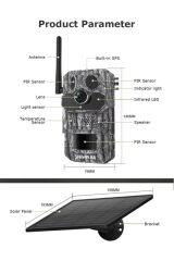 KAMERA DÜNYASI 3 Sensörlü Gps Destekli 4g Sim Kartlı Solar Foto Kapan Kamera