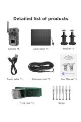 KAMERA DÜNYASI 3 Sensörlü Gps Destekli 4g Sim Kartlı Solar Foto Kapan Kamera
